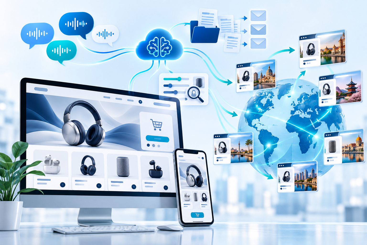 Sitio web oficial multilingüe y plataforma de IA para la expansión internacional