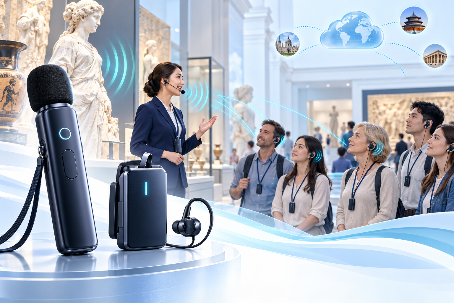 Cultural tourism commentary and multilingual guided tours