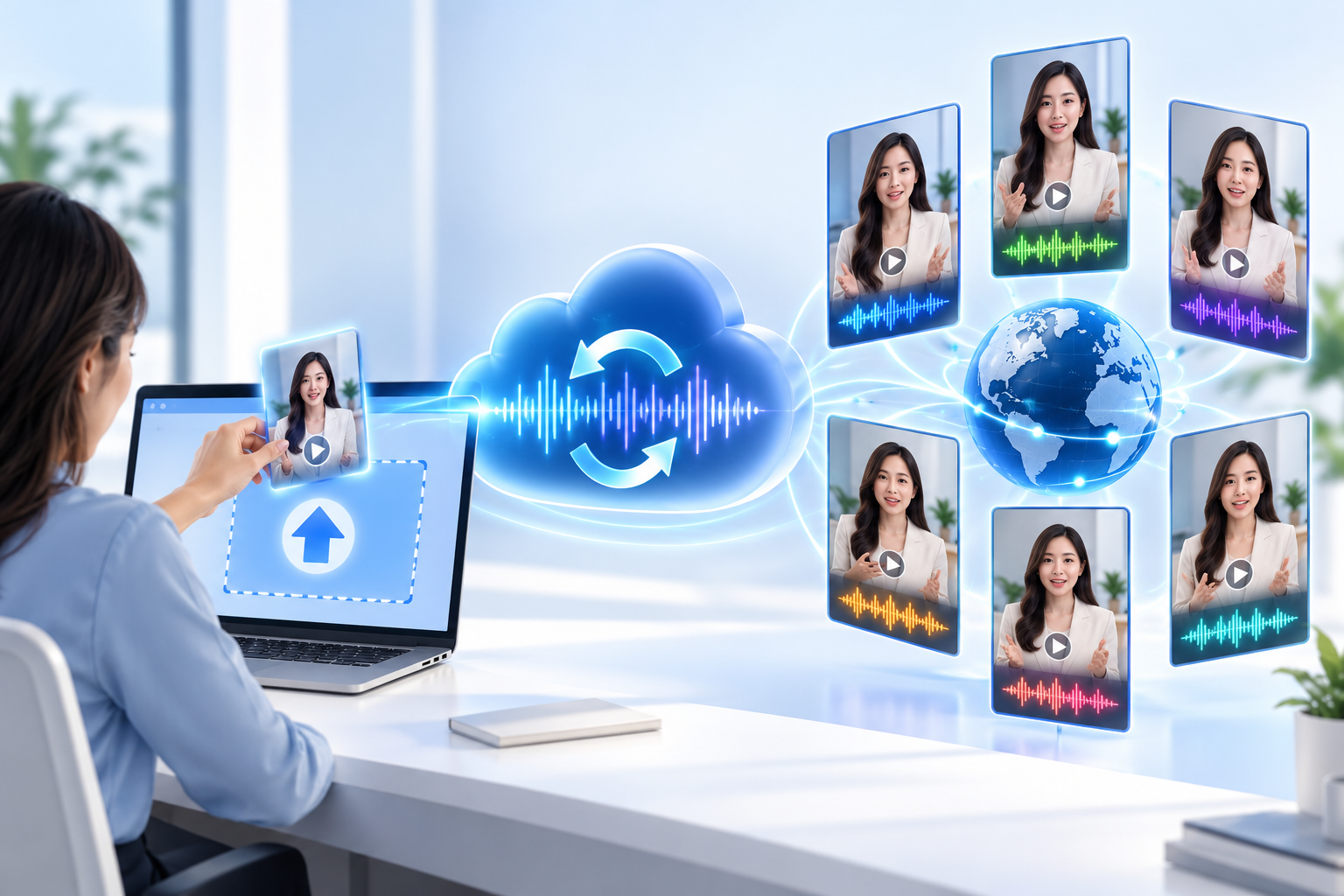Software zur mehrsprachigen Synchronisation von Kurzvideos